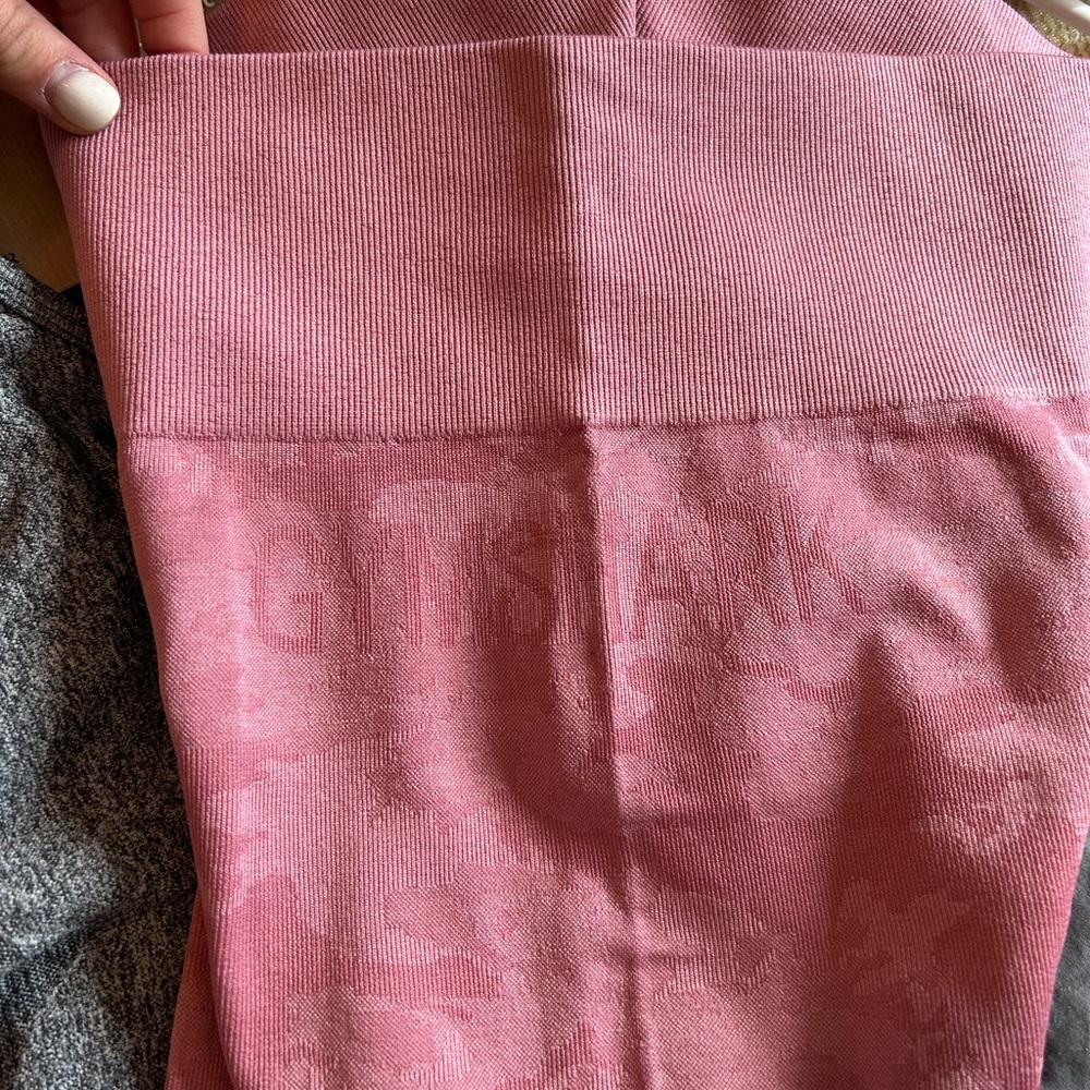 Gymshark leggings. Pink. Size Small. Scrunch tight back